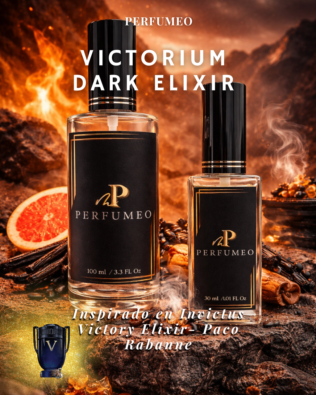 PERFUMEO: Victorium Dark Elixir - Invictus Victory Elixir | Paco Rabanne